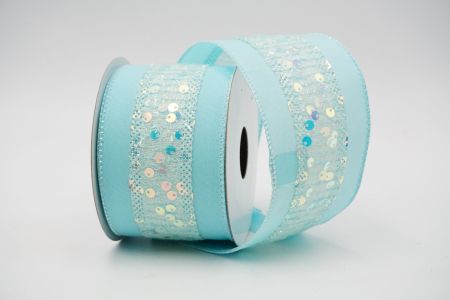Sequin Glitter Ribbon_KF6550GN-12_Blue